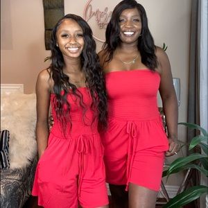 Cute tube top romper